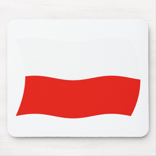 Poland Flag Mousepad (Front)