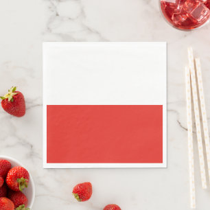 Poland flag napkin
