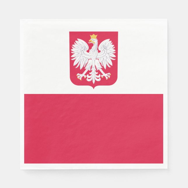 Poland Flag Napkin (Front)