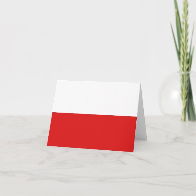 Poland Flag Notecard (Front)