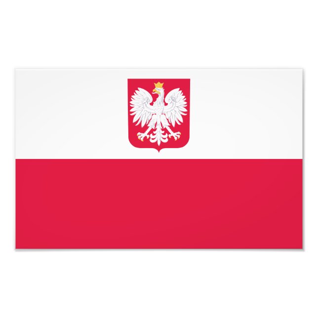 Poland Flag Photo Print (Front)