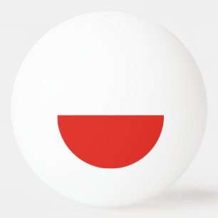 Poland flag ping pong ball