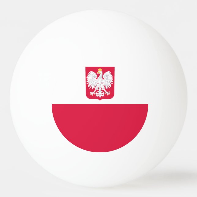 Poland Flag Ping Pong Ball (Front)