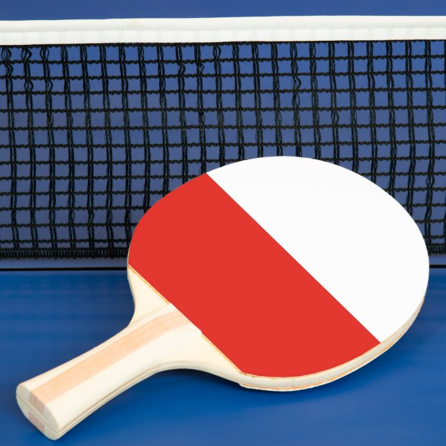 Poland flag ping pong paddle (Insitu)