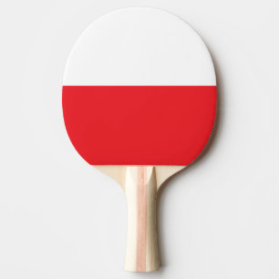 Poland flag ping pong paddle