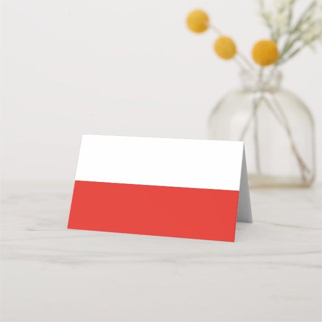 Poland flag place card (Front)