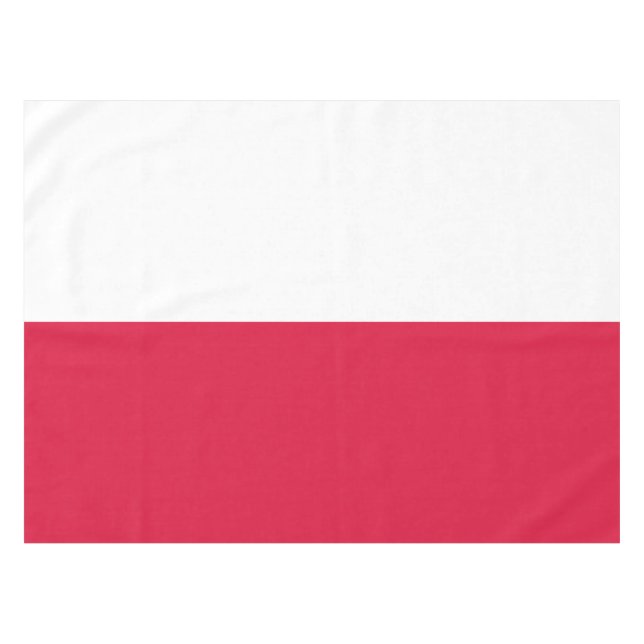 Poland Flag Polish Patriotic Tablecloth (Front (Horizontal))