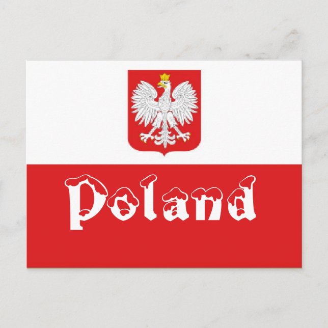 Poland flag postcard (Front)