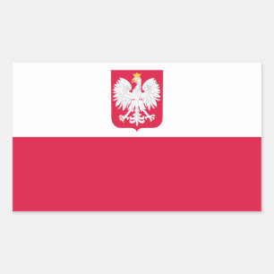 Poland Flag Rectangular Sticker