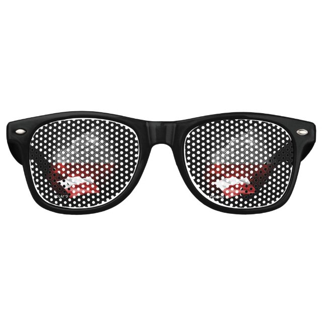Poland flag retro sunglasses (Front)