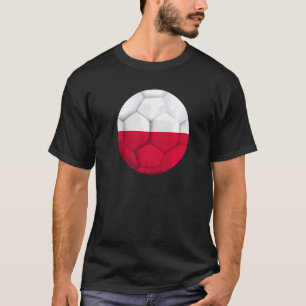 Poland Flag Soccer Football Polish Football Fan T-Shirt