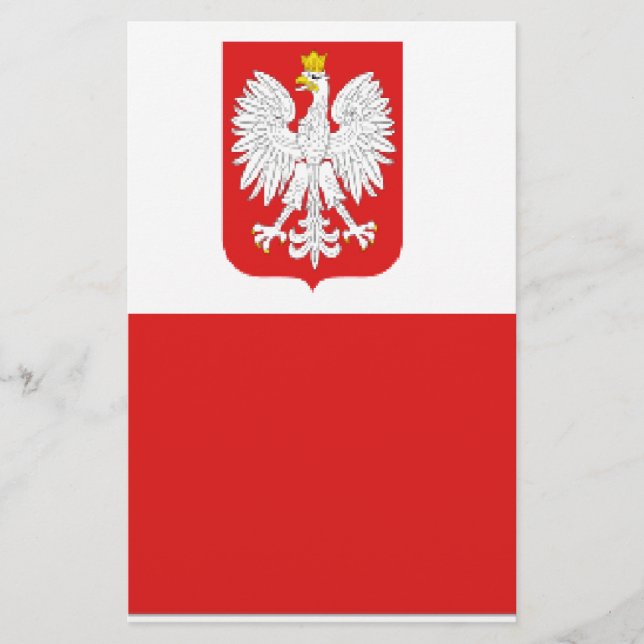 poland flag stationery (Front)
