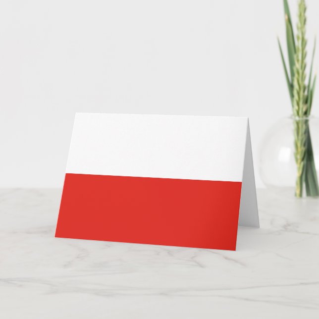 Poland flag thank you card (Front)