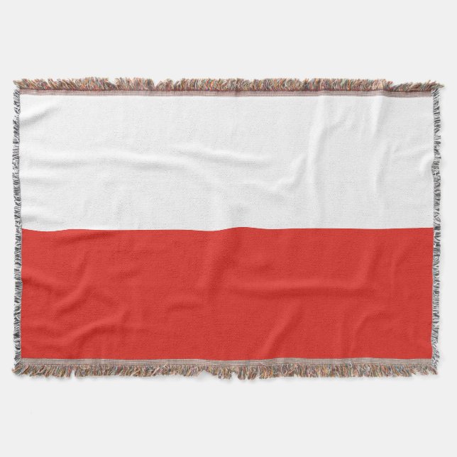 Poland flag throw blanket (Front)