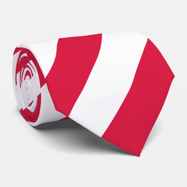 Poland Flag Tie (Rolled)