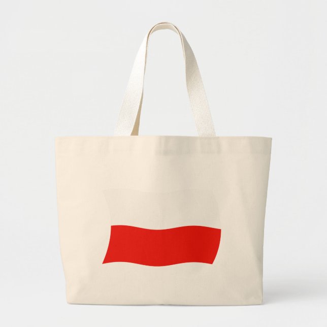 Poland Flag Tote Bag (Front)