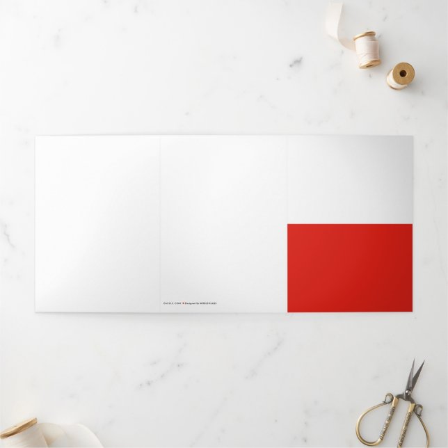 Poland flag Tri-Fold card (Outside)