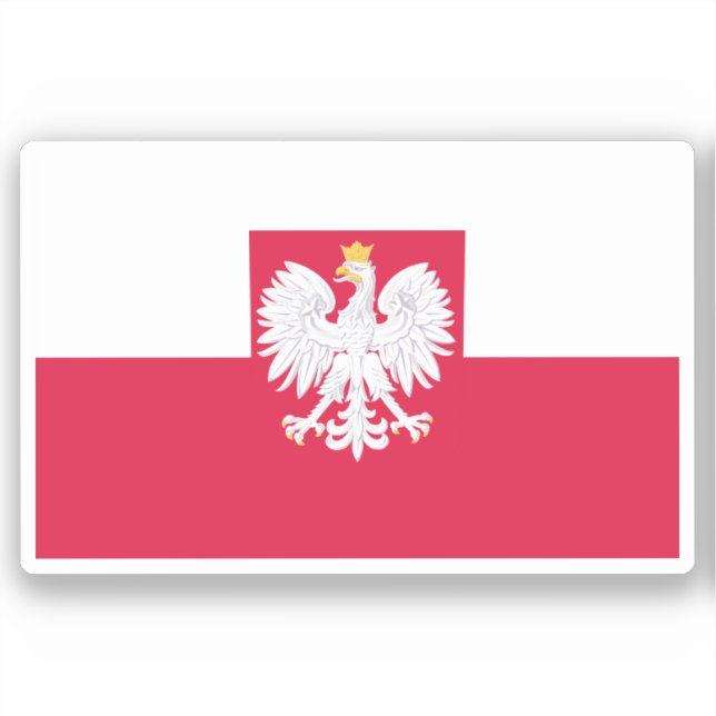 Poland flag (with coat of arms) (Front)