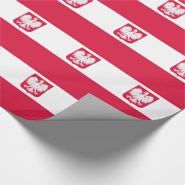 Poland Flag Wrapping Paper (Corner)