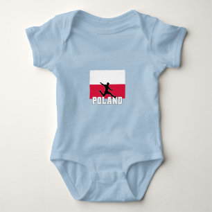 Poland Football Soccer National Team Baby Bodysuit