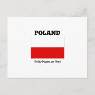 Poland "For Our Freedom and Yours" Postcard