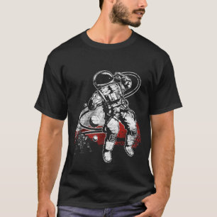Poland Foreign Planet Flag Astronaut T-Shirt