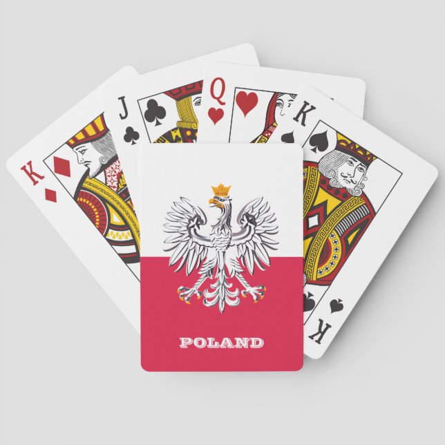 Poland Games, Polish Flag Playing Cards (Back)