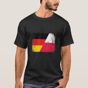 Poland Germany Polish Flag Polska  Half Pole T-Shirt