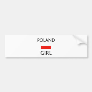 POLAND GIRL BUMPER STICKER