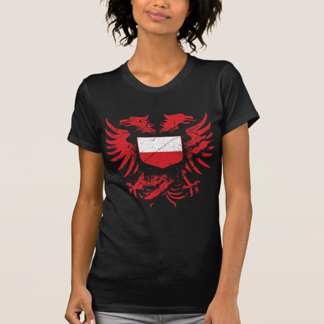 Poland Grunged T-Shirt (Front)