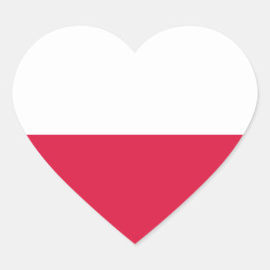 poland heart sticker