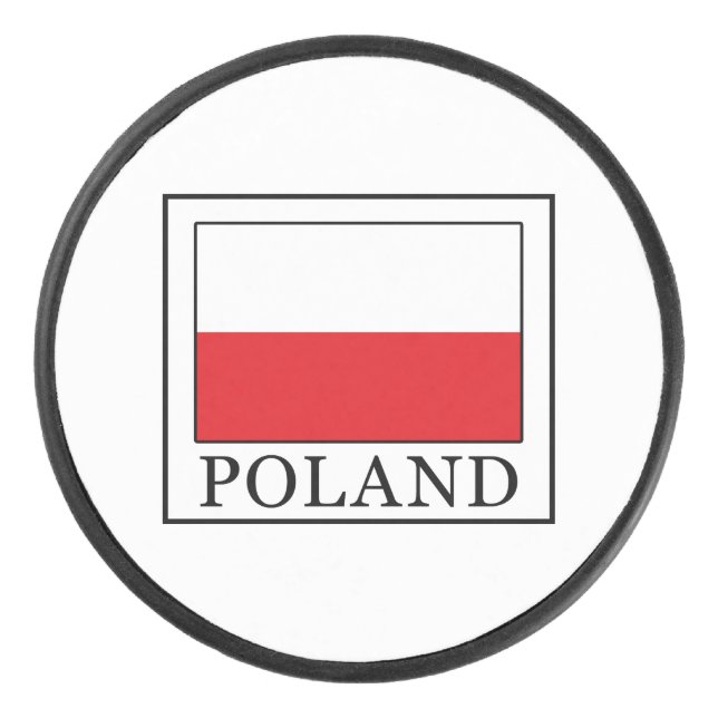 Poland Hockey Puck (Front)