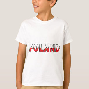 Poland in Polish Flag Colours T-Shirt