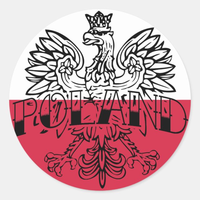 Poland Ink Eagle Sticker (Front)