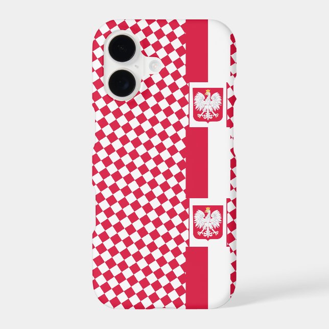 Poland iPhone case, modern Poland, Polish Flag (Back)