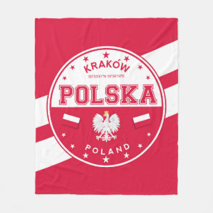 Poland Krakow Fleece Blanket