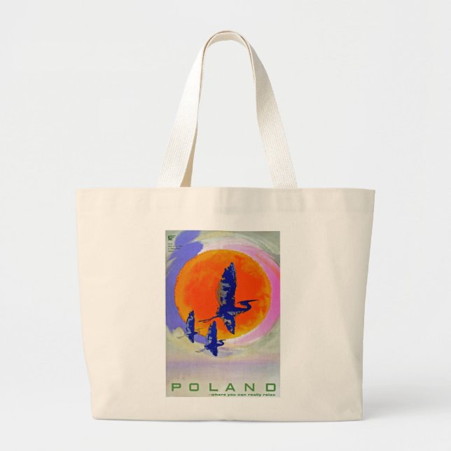Poland Large Tote Bag (Front)