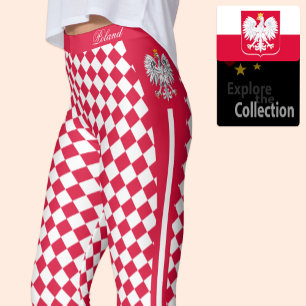 Poland leggings, premium fashion, Polish Flag Leggings
