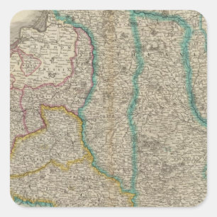 Poland, Lithuania Square Sticker