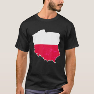 Poland Map Football Supporter Visitor Polish Socce T-Shirt