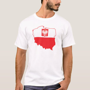 Poland Map In Polish Colours T-Shirt