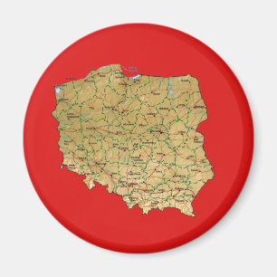 Poland Map Magnet