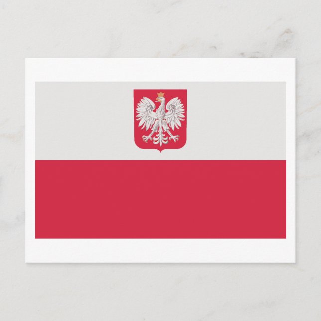 Poland National Flag Postcard (Front)