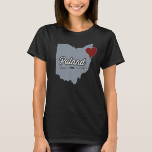 Poland Ohio OH City State USA Cute Souvenir T-Shirt