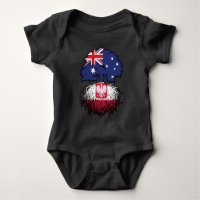 Poland Polish Australian Australia Tree Roots Flag