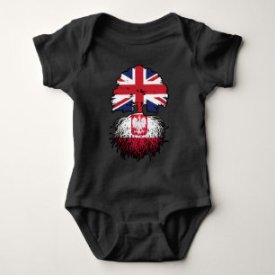 Poland Polish British UK United Kingdom Britain Baby Bodysuit