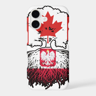 Poland Polish Canadian Canada Tree Roots Flag
