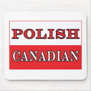 Poland Polish Canadian Flag Mouse Pad