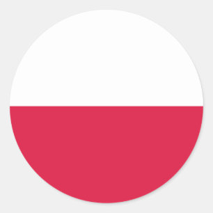 Poland (Polish) Flag Classic Round Sticker