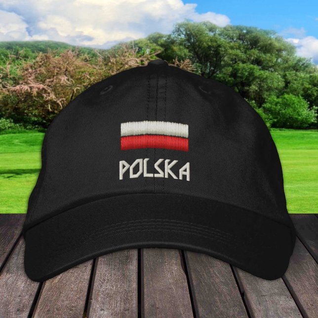 Poland & Polish Flag fashion / Polska Patriots Embroidered Hat (Creator Uploaded)